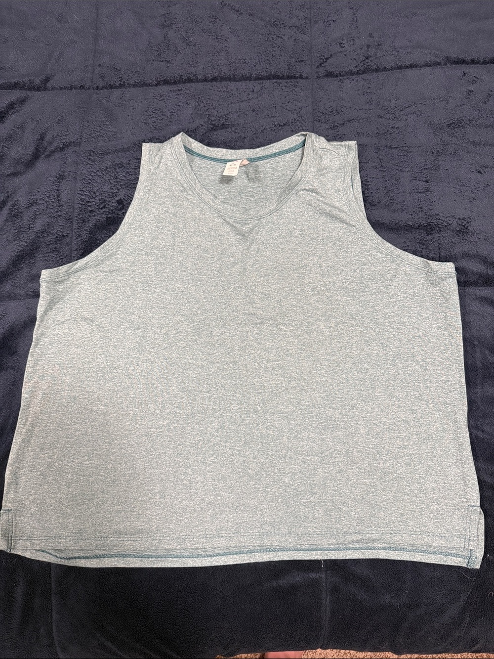 Balance Collection Heathered Teal V-Neck Tank Top
